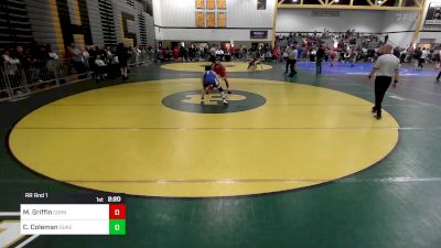 141C lbs Rr Rnd 1 - Myles Griffin, Cornell vs Christian Coleman, Duke