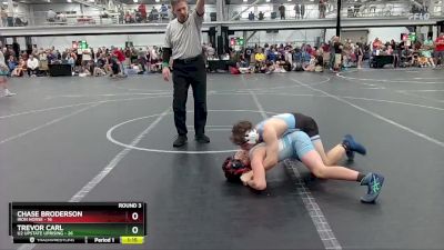 115 lbs Round 3 (4 Team) - Trevor Carl, U2 Upstate Uprising vs Chase Broderson, Iron Horse