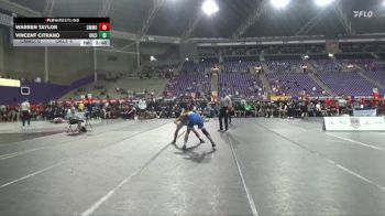 133 lbs Round 1 (16 Team) - Warren Taylor, Central Methodist vs Vincent Citrano, Oklahoma City