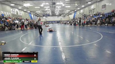 104 lbs Cons. Round 5 - Boedy Dawson, Altamont Longhorns vs Asher Clauson, Champions Wrestling Club