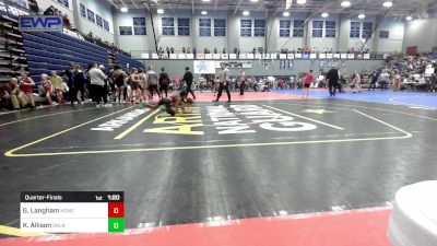 78 lbs Quarterfinal - Grady Langham, Honey Badger Wrestling Club vs Kameryn Allison, Oklahoma