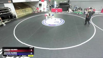 94 lbs Cons. Semi - Landen Squires, California vs Giovani Suarez, Rough House Wrestling