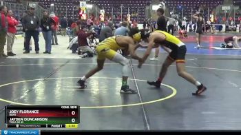 118 lbs Cons. Semi - Jayden Duncanson, Tioga Sr HS vs Joey Florance, BGAH