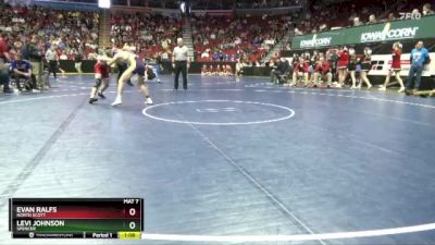 3A-150 lbs Cons. Round 2 - Evan Ralfs, North Scott vs Levi Johnson, Spencer