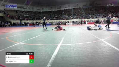 161 lbs Quarterfinal - Carter Robinson, Pawnee vs Waylan Lopez, Skiatook Bulldog Wrestling