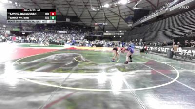 Girls 3A 120 lbs Champ. Round 1 - Lavinia Rasmussen, Shelton (Girls) vs Emma Waters, Heritage (Girls)