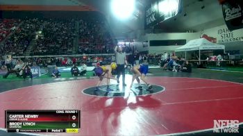 5A 113 lbs Cons. Round 1 - Brody Lynch, Lewiston vs Carter Newby, Coeur D Alene