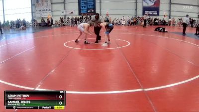 115 lbs Rd# 10- 4:00pm Saturday Final Pool - Samuel Jones, Nauman Red vs Adam Petrov, Terps Xpress