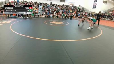 129-136 lbs Quarterfinal - Kylie Geis, Thermopolis Middle School vs Kalana Nolde, Lander Middle School