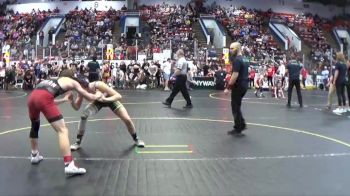 133 lbs Semifinal - Aiden Durham, Grass Lake Warrior vs Easton Fryover, Wildcat WC - Lakeview