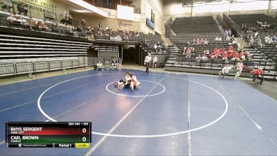 141 lbs Champ. Round 1 - Cael Brown, Tooele vs Rhys Sergent, Park City