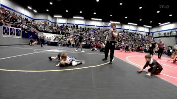 46 lbs Round Of 32 - Max Harris, Tuttle Wrestling Club vs Wyatt Adkisson, Harrah Little League Wrestling