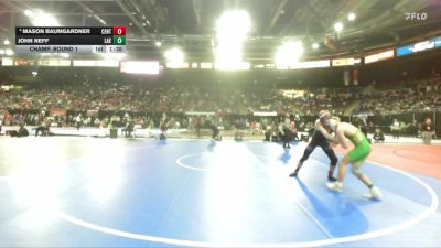5A 150 lbs Champ. Round 1 - John Neff, Lakeland vs Mason Baumgardner, Century