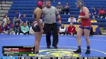 170 lbs 1st Place Match - Mallory Winner, Jay County vs Jocelyn Velasco, Toppenish (Girls)