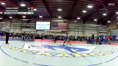 120 lbs Semifinal - Carlos Gomez, Lowry vs Braylon Byrd, Churchill County
