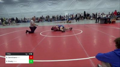 171 lbs Semifinal - Santo Cerminaro, Pittsburgh vs Owen Brady, Columbia