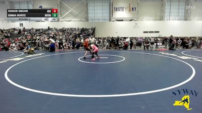 65 lbs Round 2 - Honor Smoke, Akron Wrestling Club vs Emma Nortz, Northern New York Wrestling Acadamy