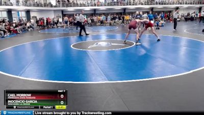 Silver 125 lbs Champ. Round 2 - Cael Morrow, Minnesota State Mankato vs Inocencio Garcia, Wisconsin-La Crosse