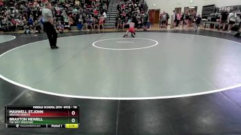 70 lbs Round 2 - Maxwell St.John, Greater Heights vs Braxton Newell, The Best Wrestler