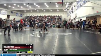 138 lbs Champ. Round 2 - Noah Loveridge, Team S vs Jacob Owen, Servite High School Wrestling