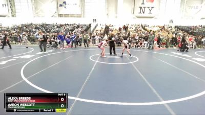 116 lbs Champ. Round 2 - Alexa Breeds, Penn Yan Wrestling Club vs Aaron Wescott, Star Wrestling