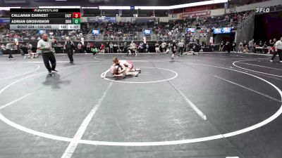 135 lbs Semifinal - Callahan Earnest, East Kansas Eagles vs Adrian Grosvenor, Siouxland Wrestling Academy