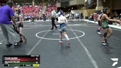 80 lbs Cons. Round 3 - Tyler Harris, Wildcat Wrestling Club vs Graham Miller, CYWC