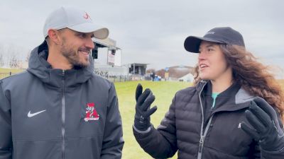 Alabama coach Nick Stenuf with individual women's favorite Doris Lemngole