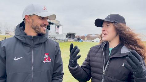 Alabama coach Nick Stenuf with individual women's favorite Doris Lemngole