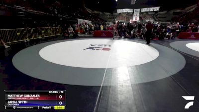 79 lbs Round 2 - Matthew Gonzales, Exeter X-Men Wrestling Club vs Jamal Smith, California