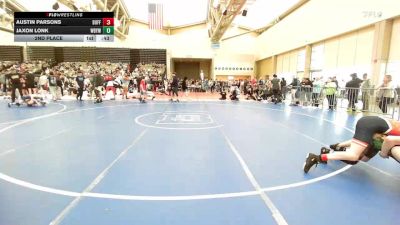 125-J lbs 2nd Place - Austin Parsons, Buffalo Valley vs Jaxon Lonk, Williamstown Braves Youth Wrestling