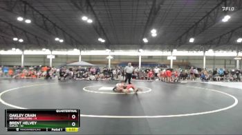 74 lbs Quarterfinals (8 Team) - Oakley Crain, Big Cat Wrestling vs Brent Helvey, Suples
