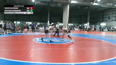 132 lbs 1 - Brayden Dobbertin, DARKHORSE vs Davan Jacobson, WILLIAMSBURG WRESTLING CLUB