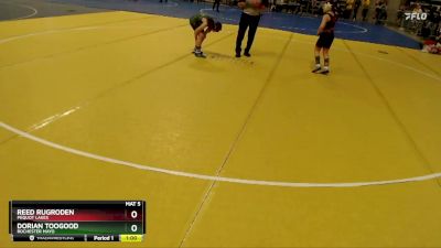 90 lbs Cons. Round 2 - Reed Rugroden, Pequot Lakes vs Dorian Toogood, Rochester Mayo