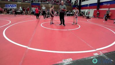 90 lbs Quarterfinal - Rhett Powers, Tiger Trained Wrestling vs Abigail LeGrand, Sperry Wrestling Club