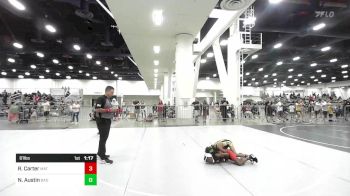 61 lbs Quarterfinal - Roman Carter, Mat Demon WC vs Nakai Austin, Bad Boys Wrestling