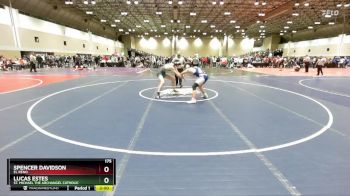 175 lbs Champ. Round 3 - Lucas Estes, St. Michael The Archangel Catholic vs Spencer Davidson, El Reno