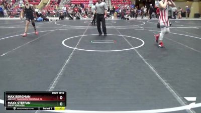 150 lbs Cons. Semi - Max Bergman, Ark City Takedown Wrestling Cl vs Maxx Steffan, Great Bend Kids