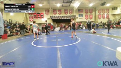 76 lbs Rr Rnd 5 - Ryker Johnson, Division Bell vs Dylan Detherow, Collinsville Cardinal Youth Wrestling