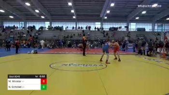 182 lbs Consolation - Max Winkler, NY vs Nathan Schobel, ME