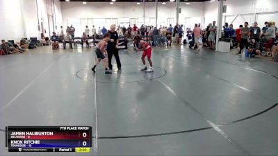 92 lbs Placement Matches (16 Team) - Jamen Haliburton, Delaware vs Knox Ritchie, Tennessee