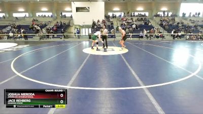 174 lbs Champ. Round 1 - Joshua Nieroda, American International vs Jace Rehberg, Oswego State