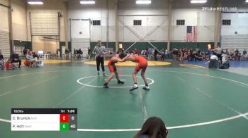 102 lbs Final - Carsen Brunick, Sidney Wrestling Club vs Peyton Holt, Chaparral Wrestling Club