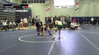 157 lbs Cons. Round 3 - Brady Dean, Waterloo West vs Campbell Janis, Iowa City, West