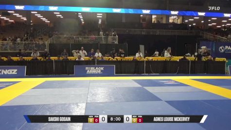 Agnes Louise McKervey vs Sakshi Gosain 2025 Pan Jiu Jitsu IBJJF Championship