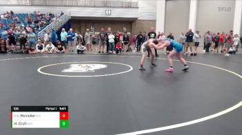 109 lbs Cons. Round 3 - Ian Mcvicker, Indian Wrestling Club vs Heather Crull, Northeastern