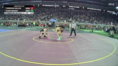 D1-120 lbs Cons. Round 1 - Christian Hollow, Livonia Churchill vs Alekh Marion, Kalamazoo Central HS