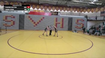 132 lbs Cons. Round 1 - Porter Dayton, Kelly Walsh vs Aiden Cook, Green River