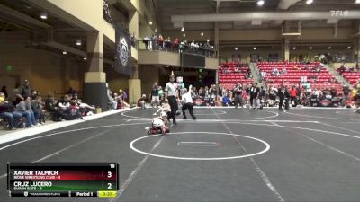 72 lbs Finals (2 Team) - Xavier Talmich, Ridge Wrestling Club vs Cruz Lucero, Duran Elite