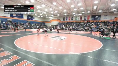 125 lbs Champ. Round 1 - Lee Woods, Heidelberg University vs Brett Stanley, John Carroll University